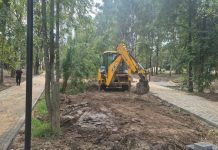 В Лесном Шиловского района благоустраивают школьный парк по программе «Комфортная городская среда»